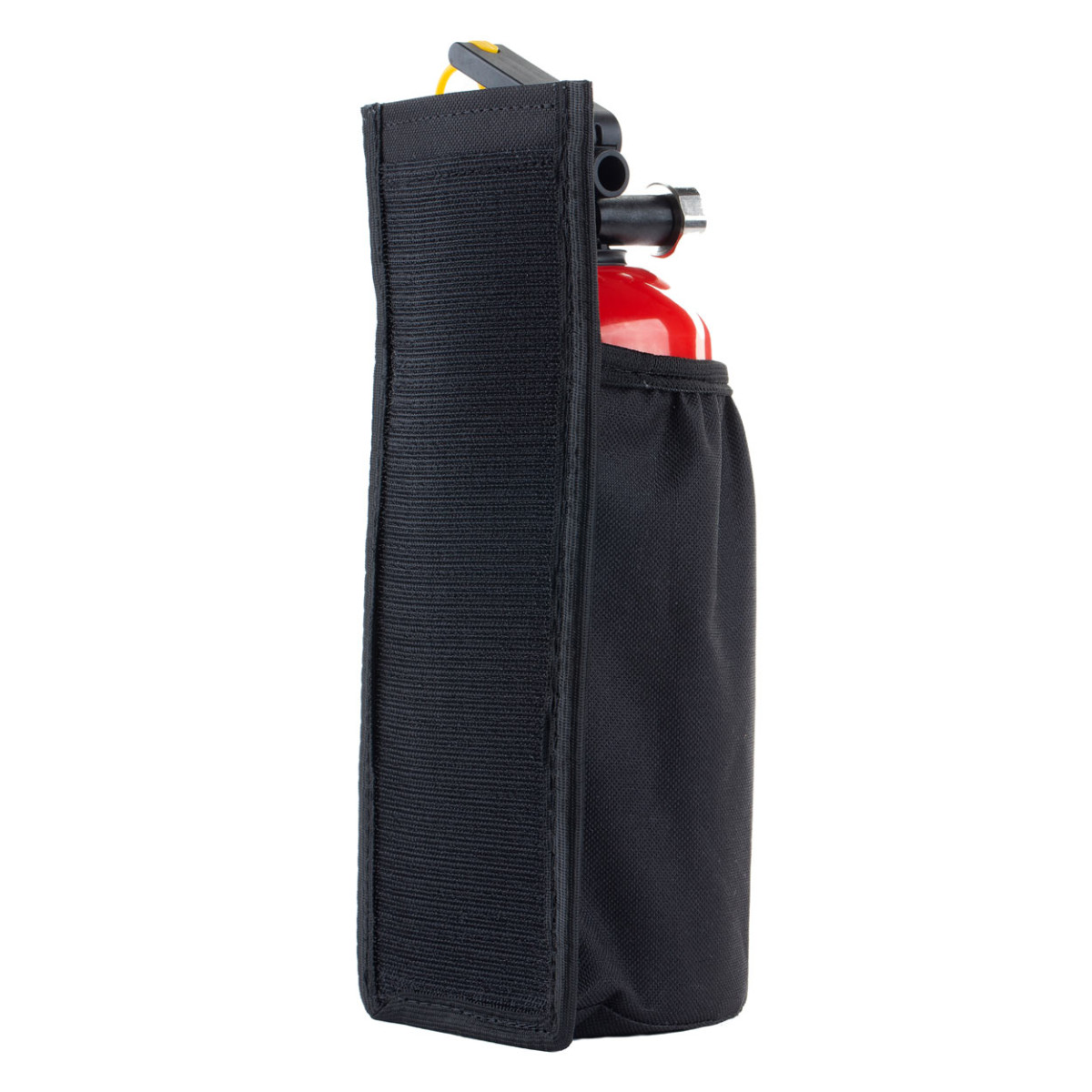 Feuerlöscherhalterung mit Klebeband, schwarz AMIO-02867