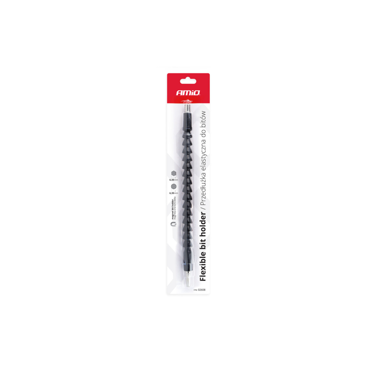 Flexibler 1/4"-Bit-Verlängerungsstecker, 30 cm, AMIO-02608