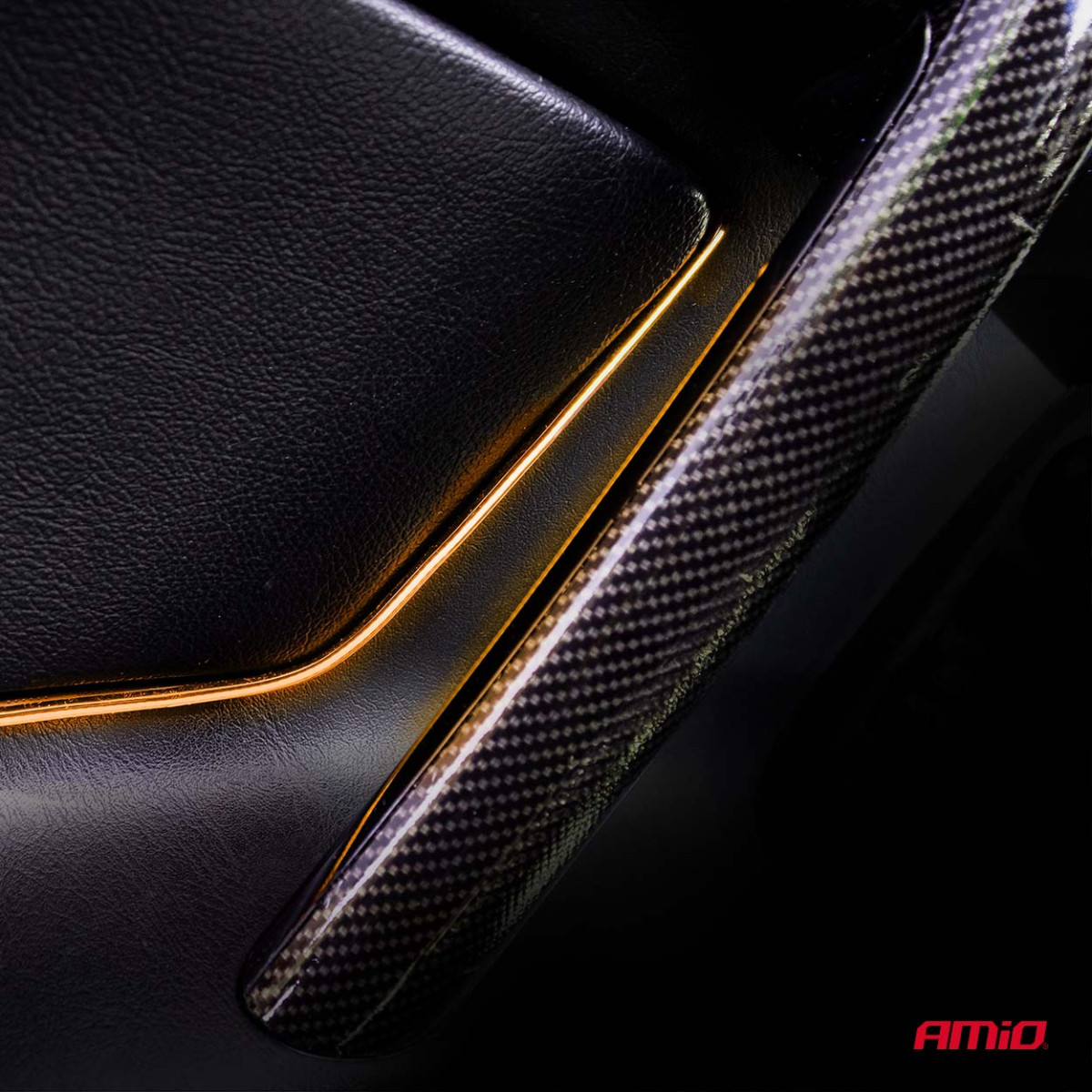 Flexible COB-LED-Streifen, 2 x 30 cm, 12 V, bernsteinfarben