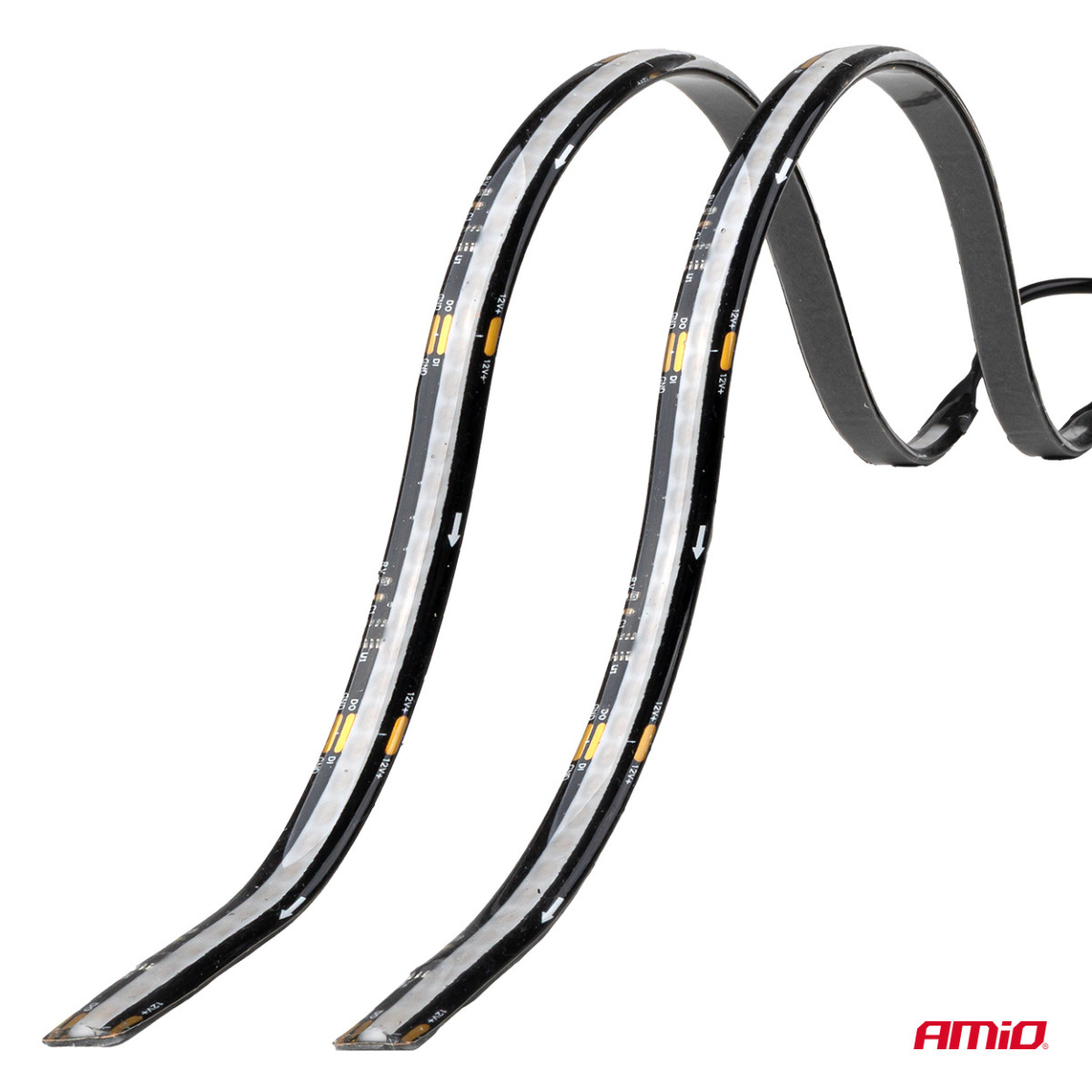 Flexible seitliche LED-COB-Streifen 2x30 cm 12V, RGB verschiedene Farben, mit Fernbedienung