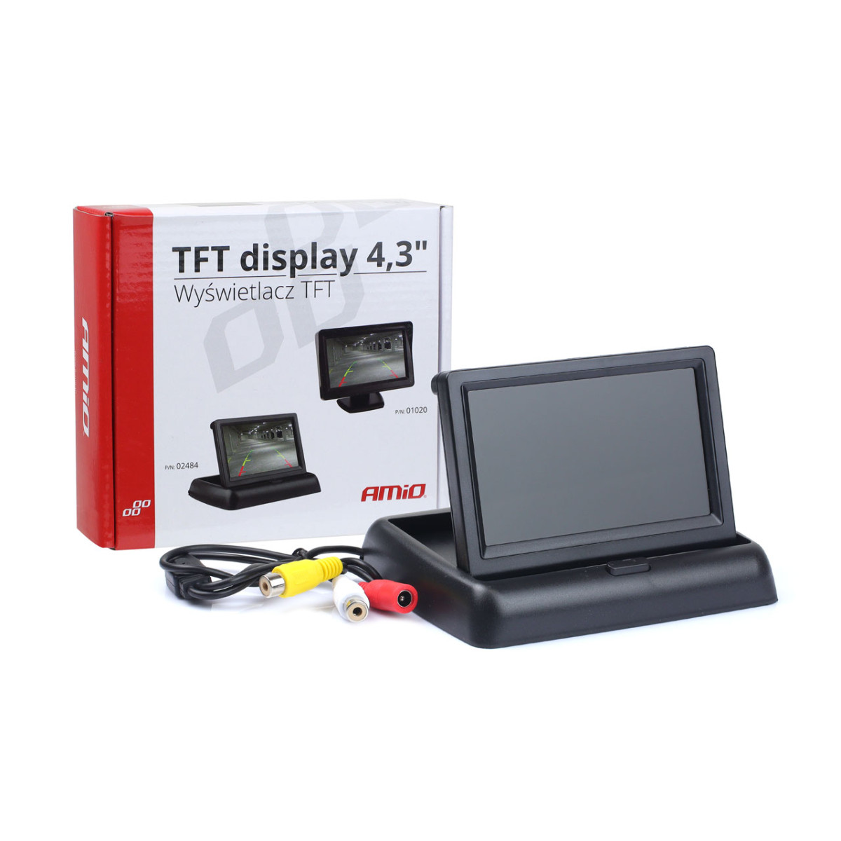 Faltbarer TFT-Bildschirm für Rückfahrkamera 4,3" TFT02