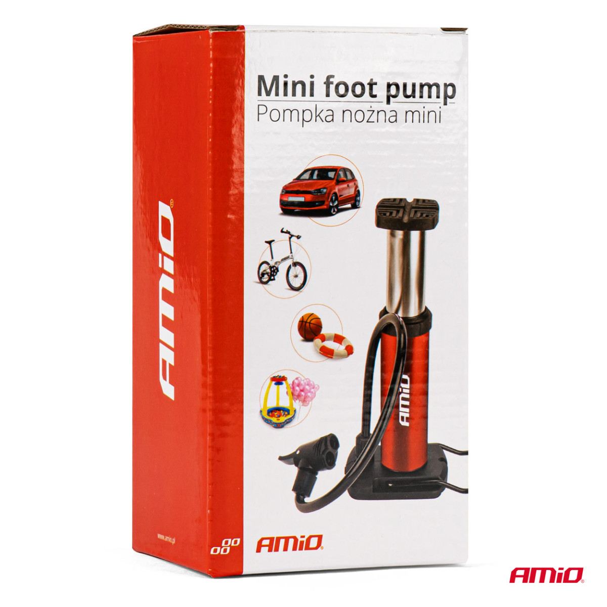 Fußpumpe MINI PU05, Metall AMIO-02142