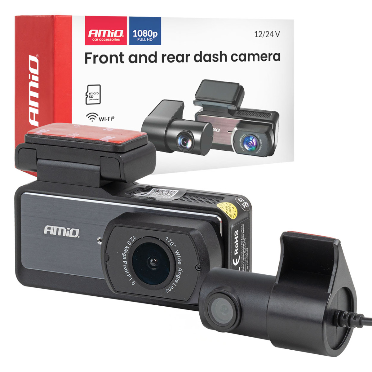 Auto-DVR 1K WLAN Wi-Fi Full HD 256 GB AMIO-04799