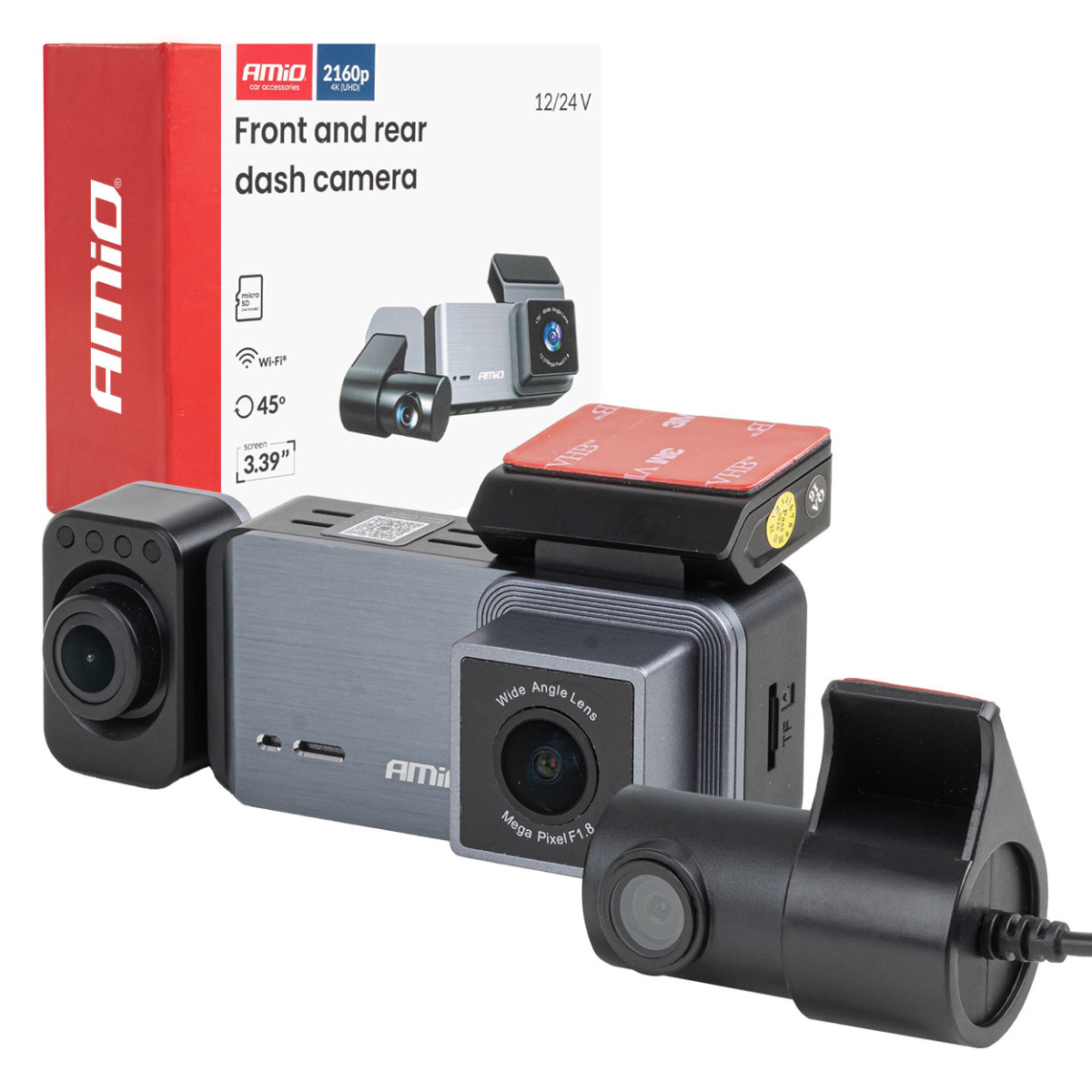 Auto-Videorecorder 4K + 1K + 2K WLAN Wi-Fi UHD 512 GB AMIO-04802.