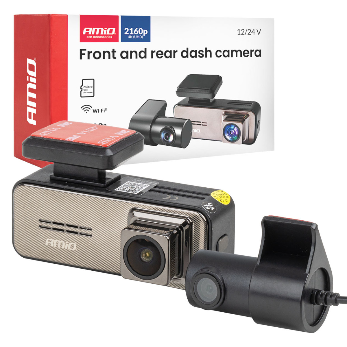 Auto-DVR 4K + 2K WLAN Wi-Fi UHD 512 GB AMIO-04801