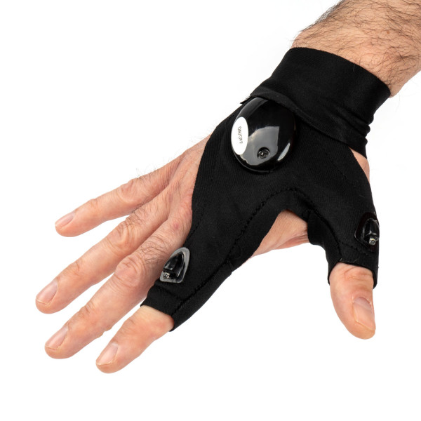 Handschuhe mit LED-Licht, 2 Stück.