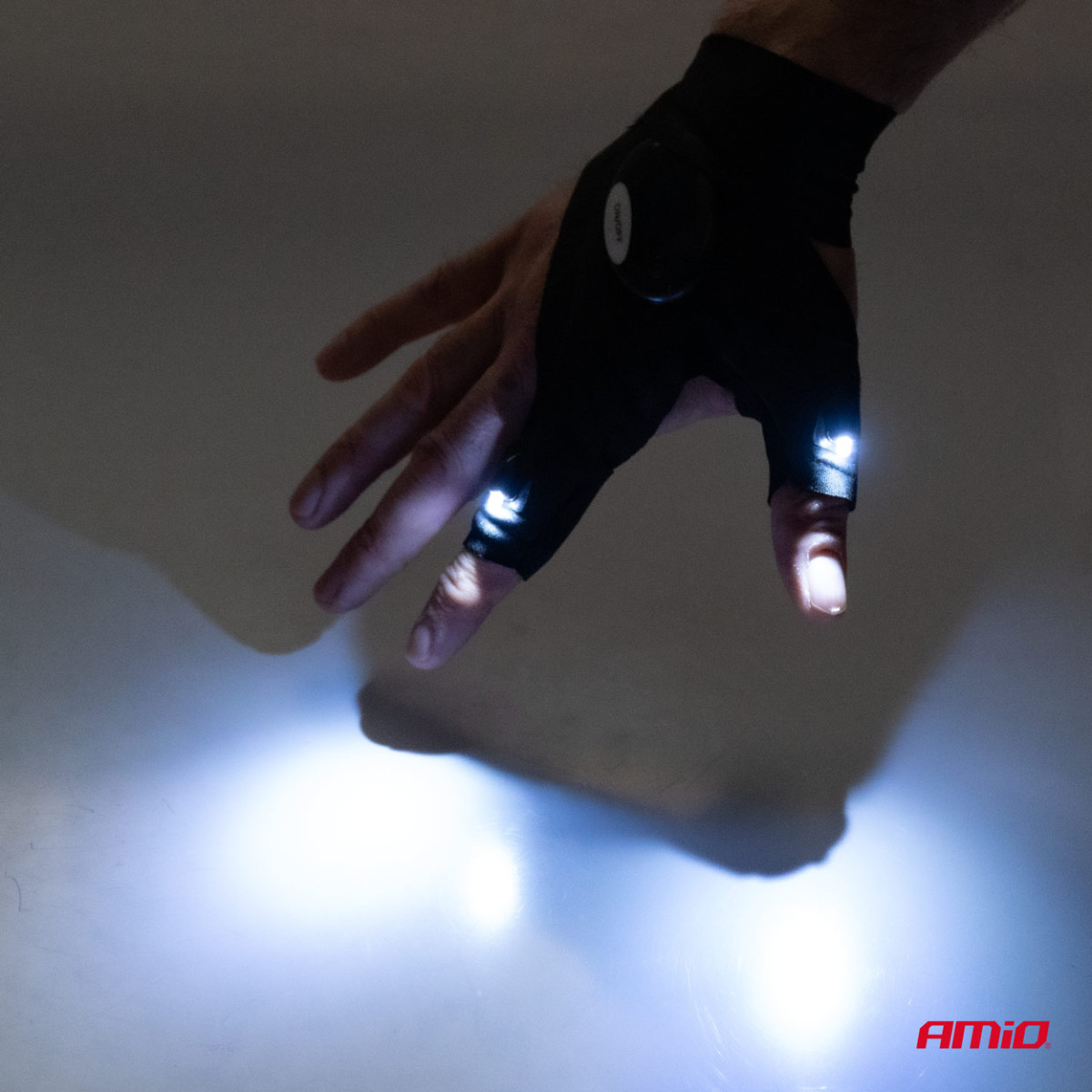 Handschuhe mit LED-Licht, 2 Stück.