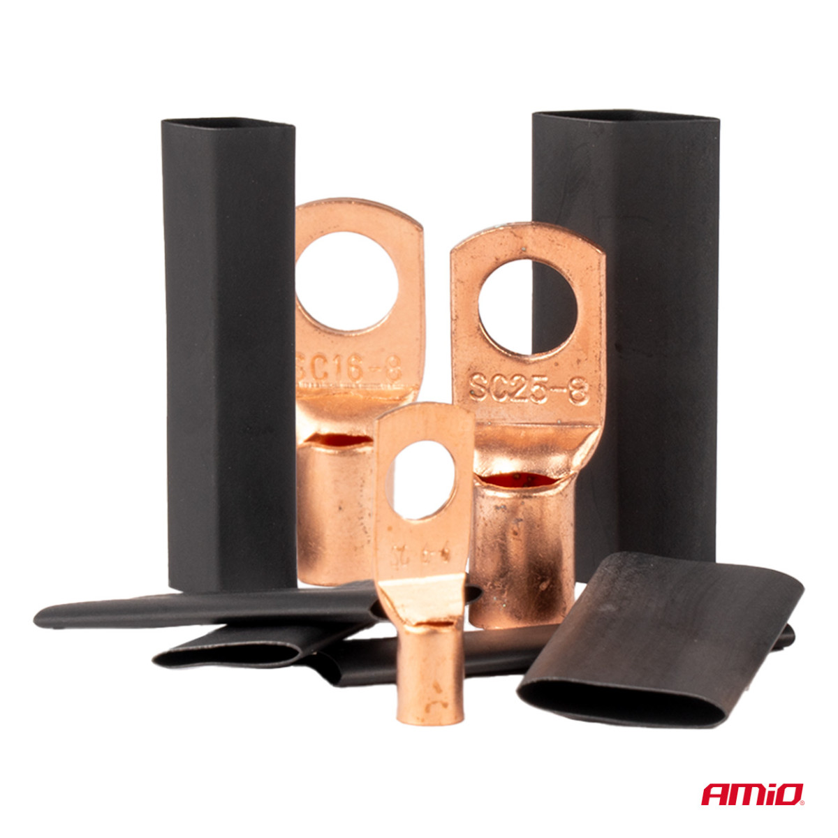 Wärmeschrumpfende Drahtverbinder und -schläuche, 140 Stück. AMIO-04121