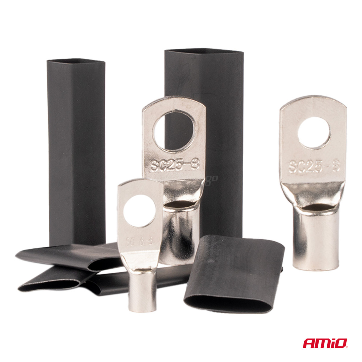 Wärmeschrumpfende Drahtverbinder und -schläuche, 140 Stück. AMIO-04122