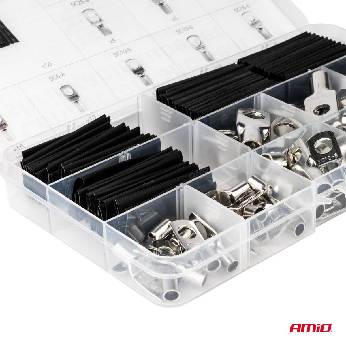 Wärmeschrumpfende Drahtverbinder und -schläuche, 140 Stück. AMIO-04122