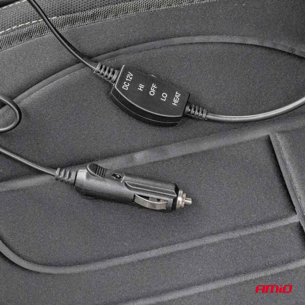 Beheizte Sitzmatte 98 x 48 cm, 12V DC - schwarz