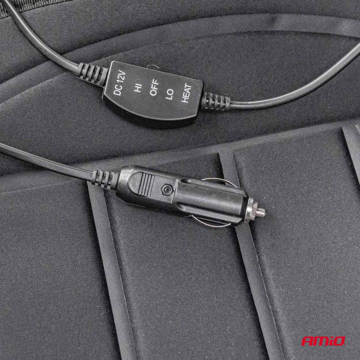 Beheizte Sitzmatte 98 x 50 cm, 12V DC - schwarz