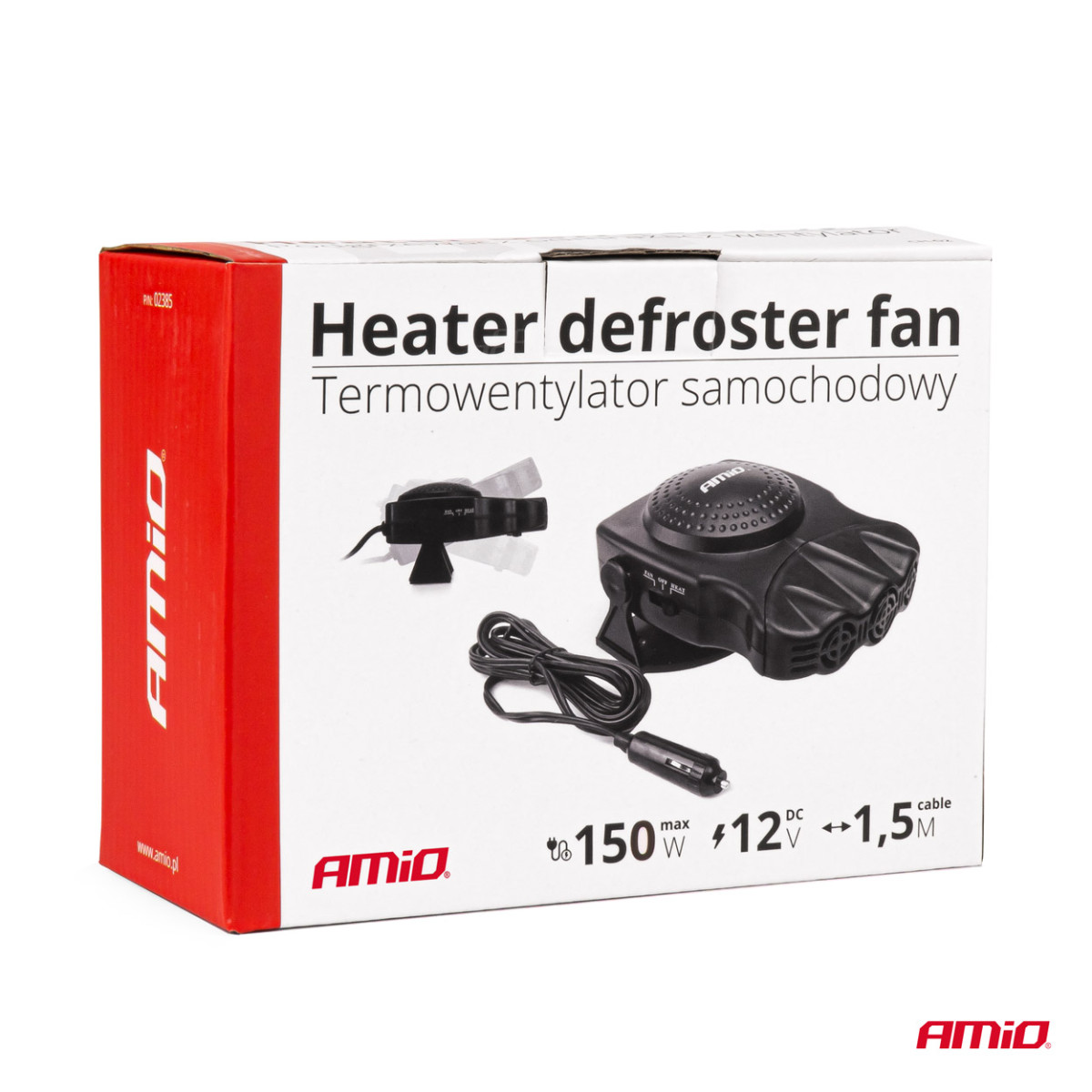Autoheizung mit Lüfter -12V 150W AMIO-02385