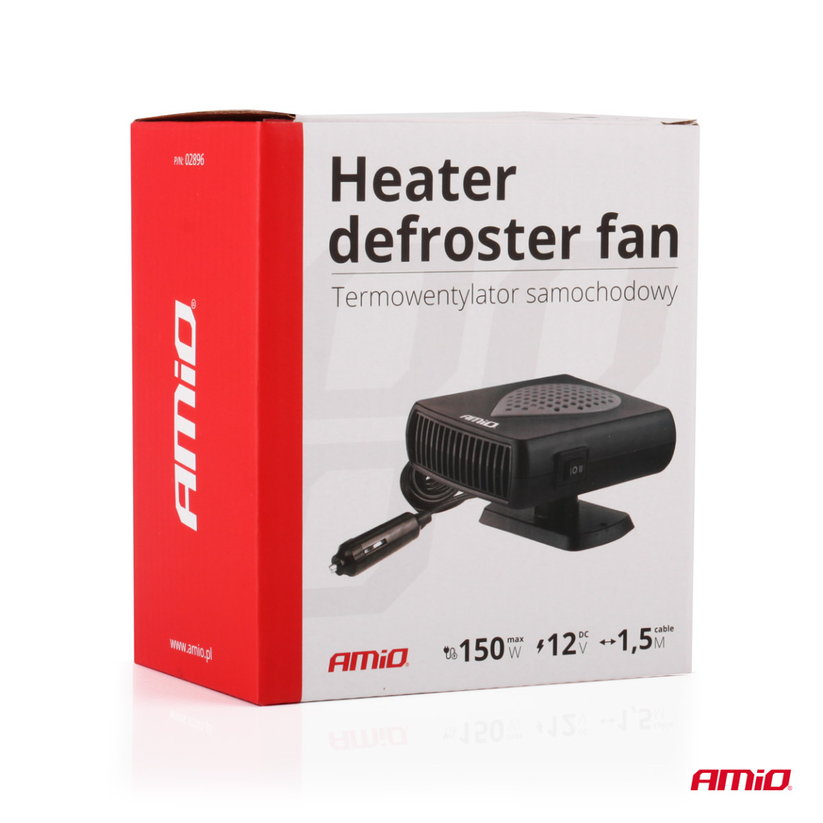 Autoheizung mit Lüfter 12V 150W AMIO-02896