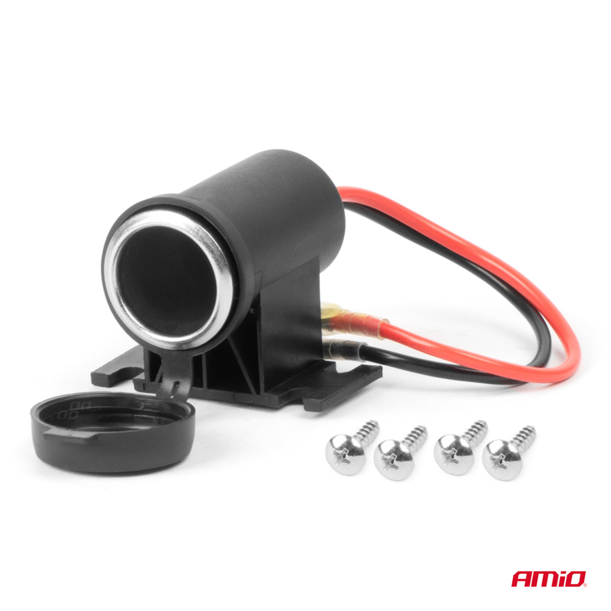 Hermetische Kfz-Steckdose 12/24V AMIO-04129