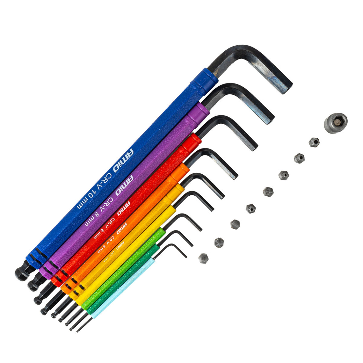 Sechskantschlüssel (Inbus) mit Kugel und Bit-Set, 18-teilig, CR-V AMIO-04787