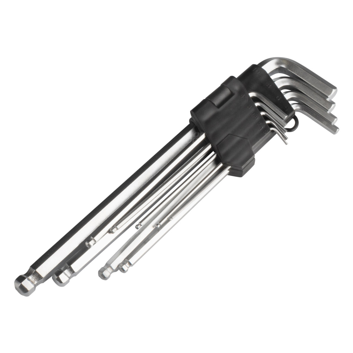 Lange Innensechskantschlüssel (Inbusschlüssel), 230 mm, 9 Stück, IKL AMIO-01721