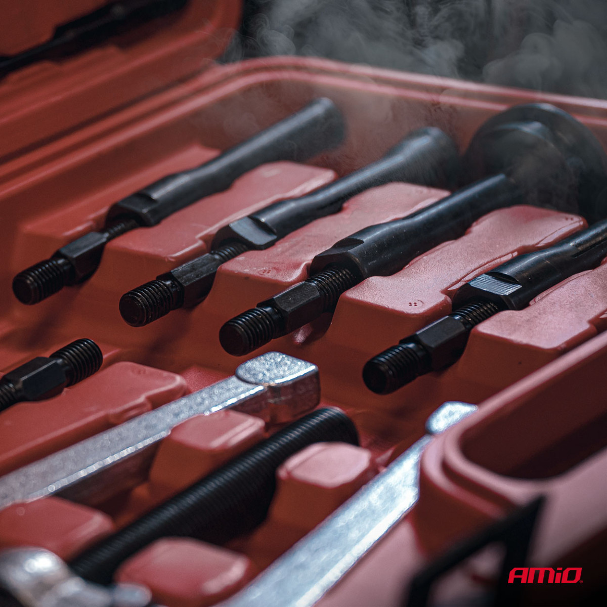 Trägheitshammer zum Ausbau von Lagern 8–58 mm, 16 Stück. AMIO-04758