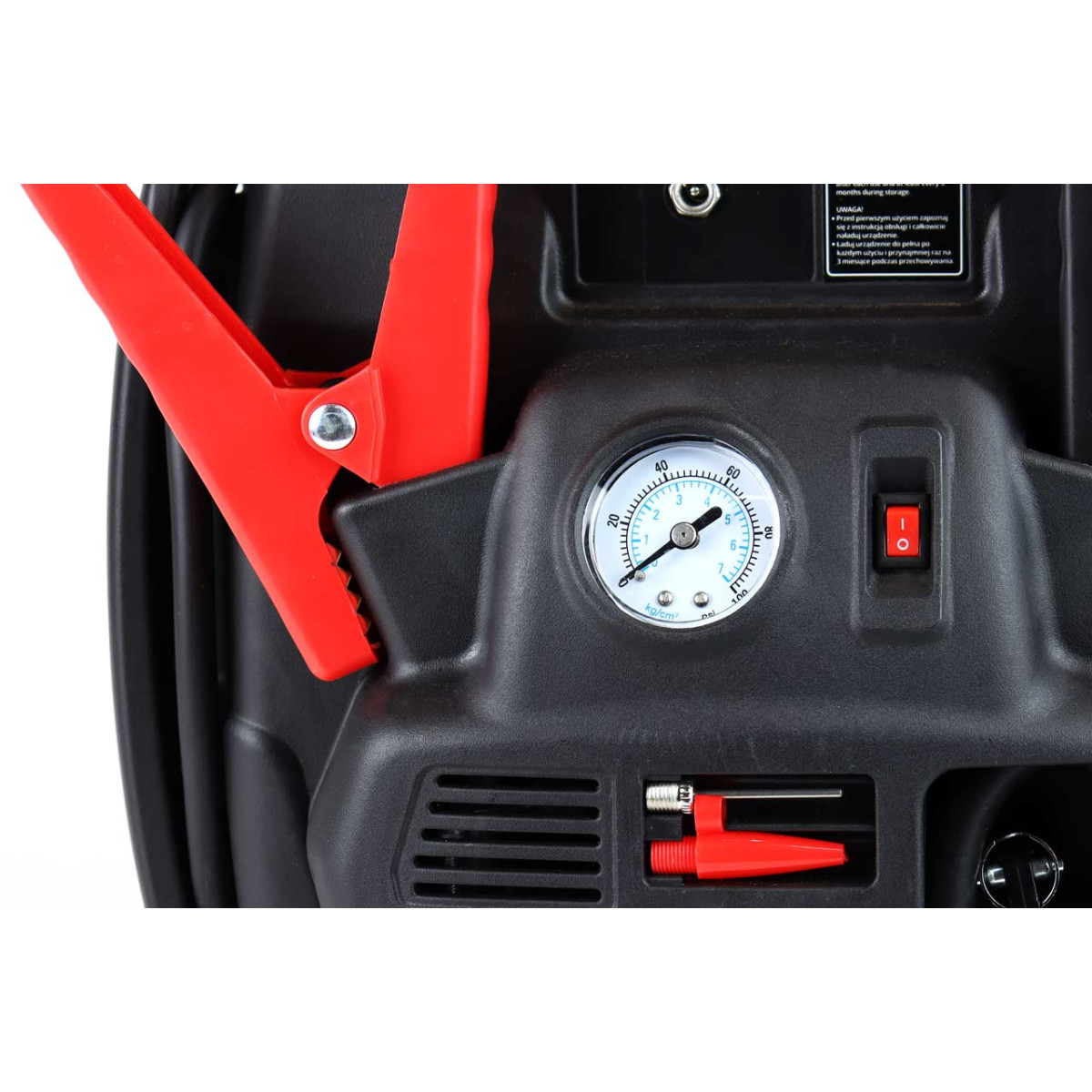 4-in-1 Auto-Starthilfe/LED/Kompressor/Powerbank 12V 17Ah 900A JS01 AMIO-02523