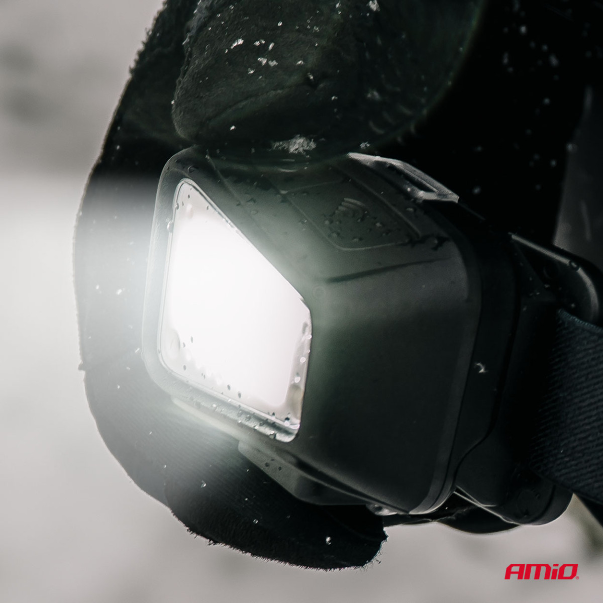 Wiederaufladbare LED-Stirnlampe COB mit Bewegungssensor, 1800 mAh AMIO-04666