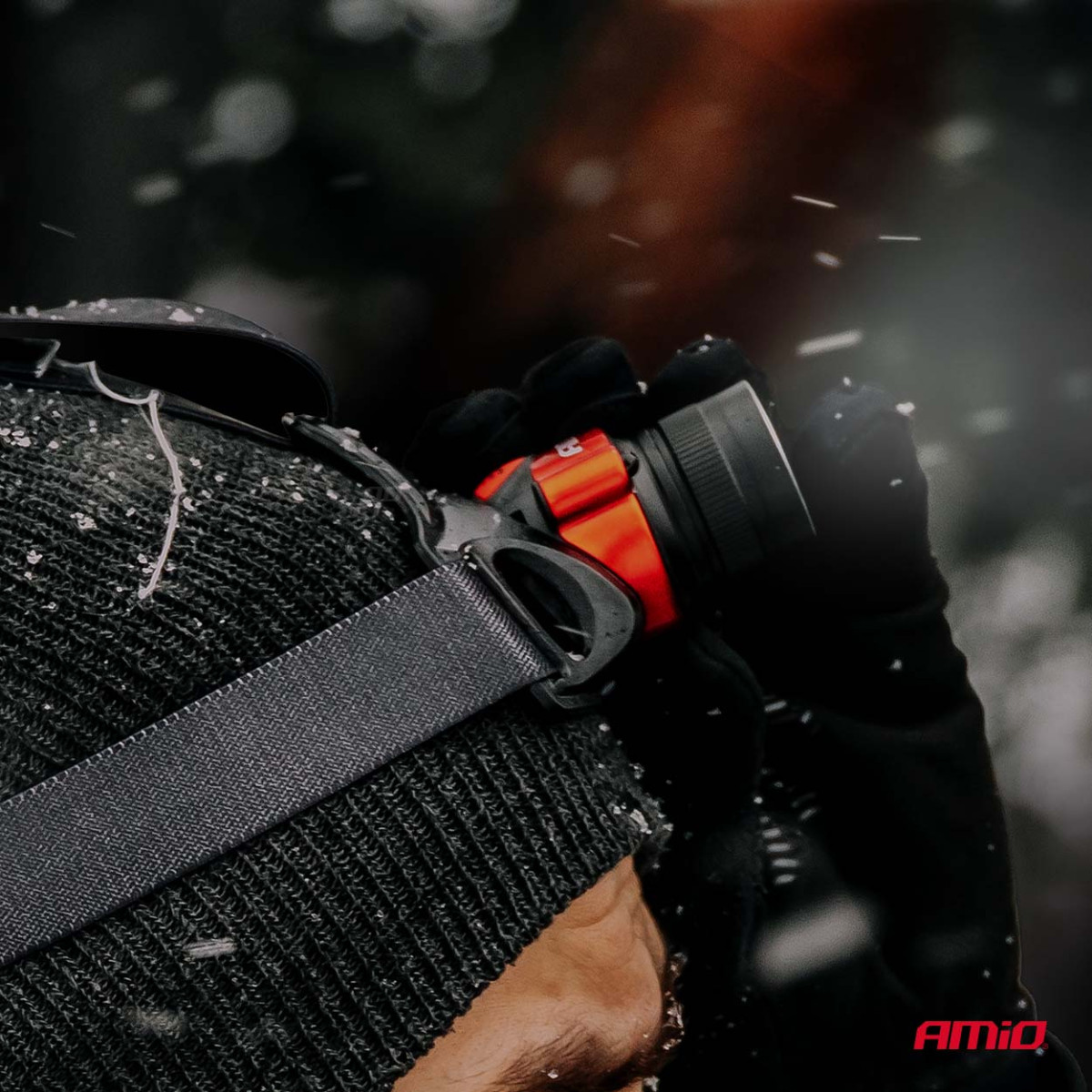 Wiederaufladbare LED-Stirnlampe T6, 3600 mAh AMIO-04665