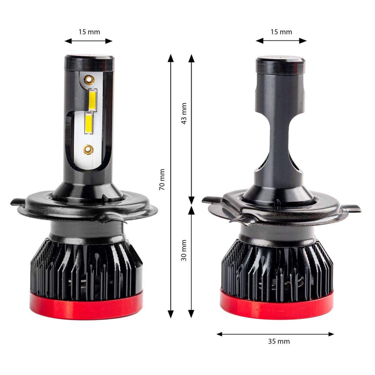 LED-Scheinwerferlampen BF-Serie H4/H19 AMiO-02241