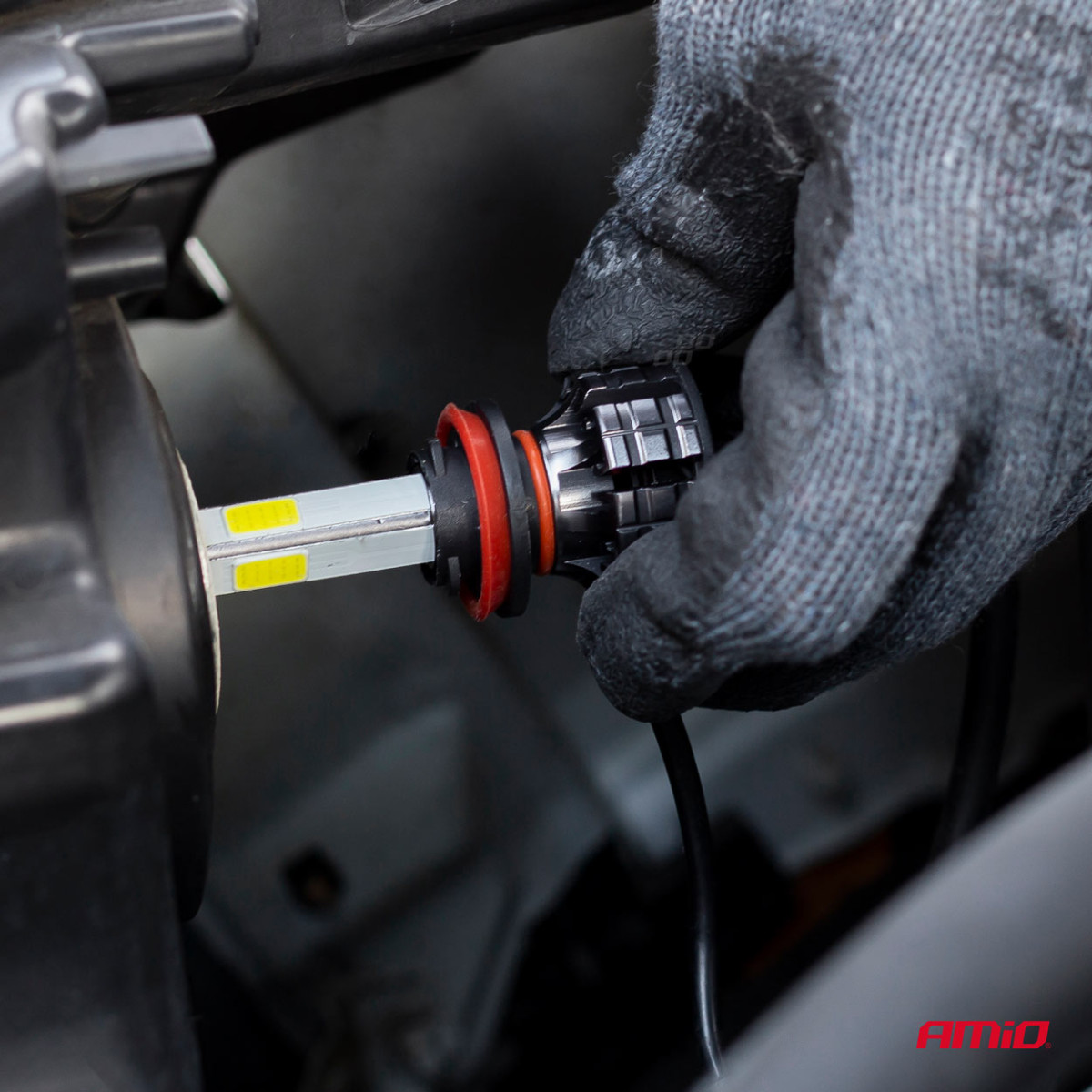 LED-Scheinwerferlampen COB-Serie H4 AMiO-02843