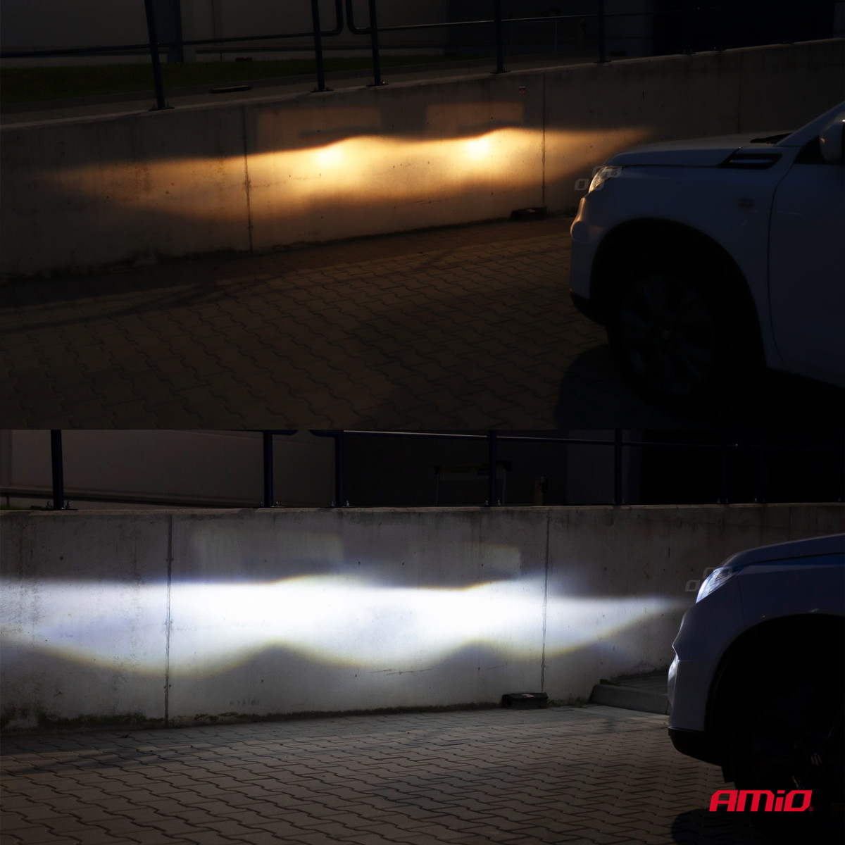 LED-Scheinwerferlampen COB-Serie H4 AMiO-02843