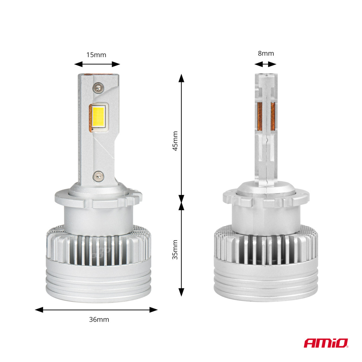 LED-Scheinwerferlampen D-Basic Serie D2S/D2R AMiO-03627