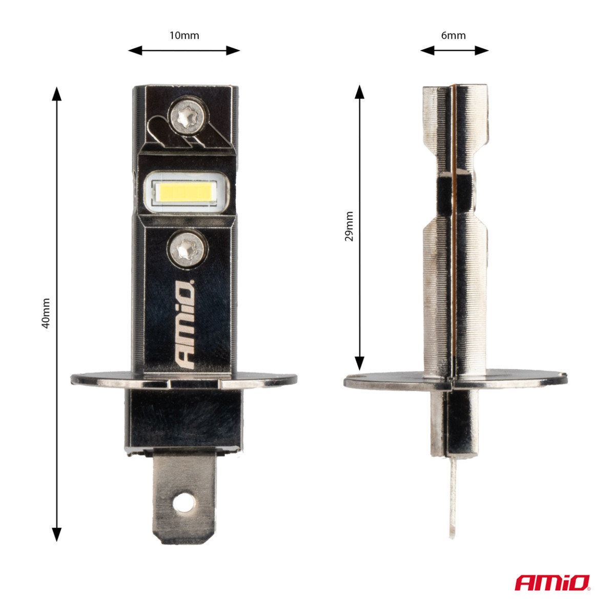 LED-Scheinwerferlampen Hybrid-Serie H3 6000K Canbus 60W AMIO-04113