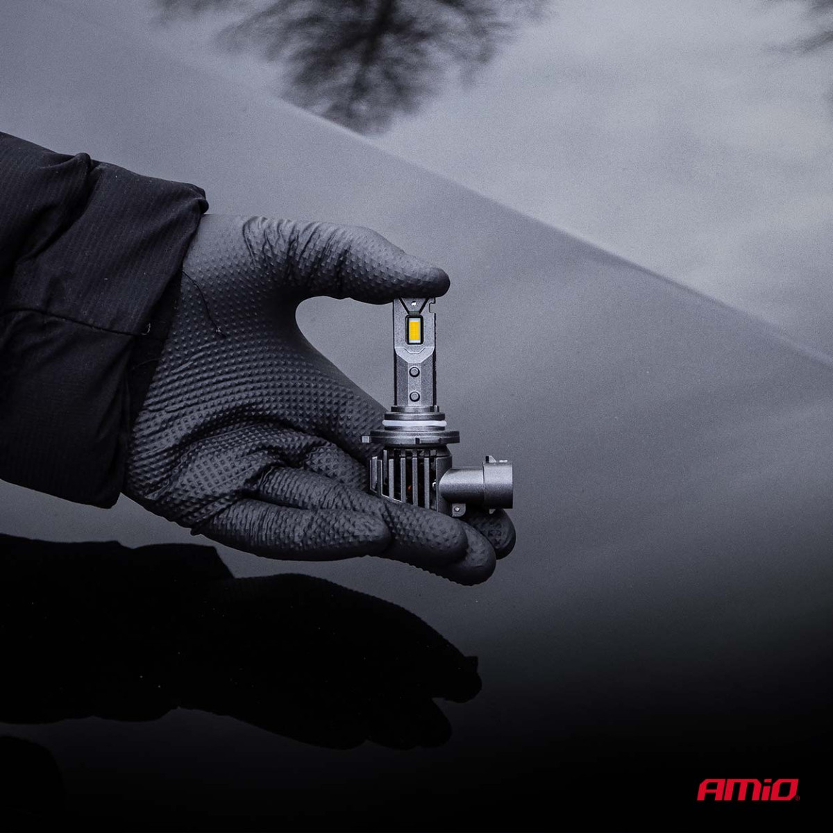 LED-Scheinwerferlampen F25 SILBER VOLL CANBUS HIR2 9012 54W 12V 24V AMIO-04708