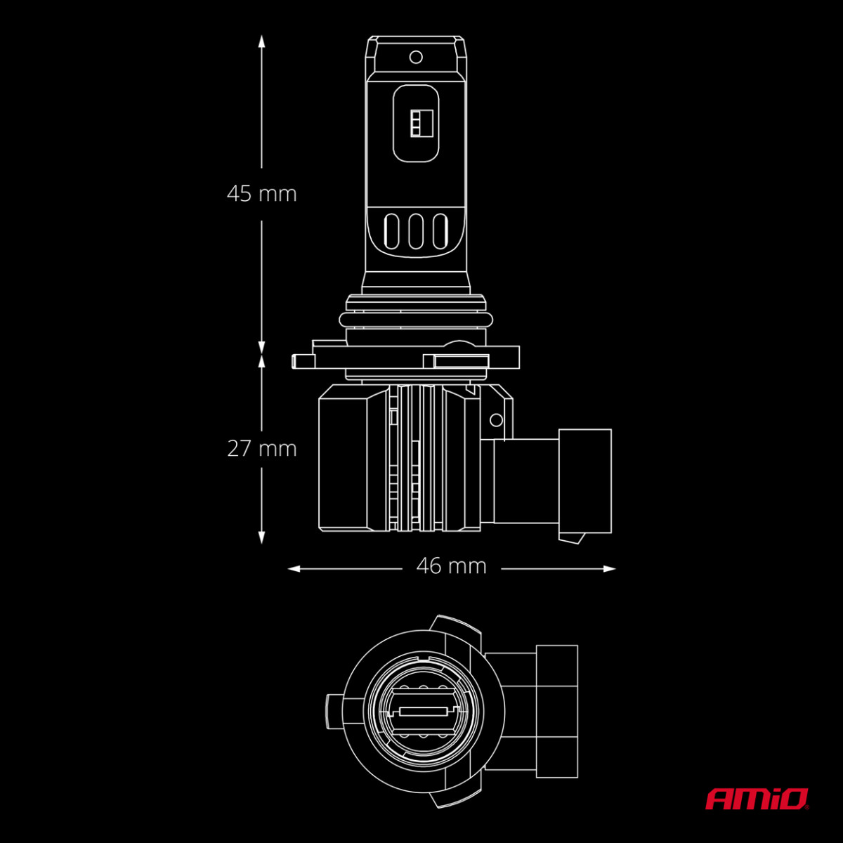 LED-Autolampen HB3 F26 PRO LumiTec LIMITED +130% DUO FULL CANBUS 12V/24V AMIO-04874