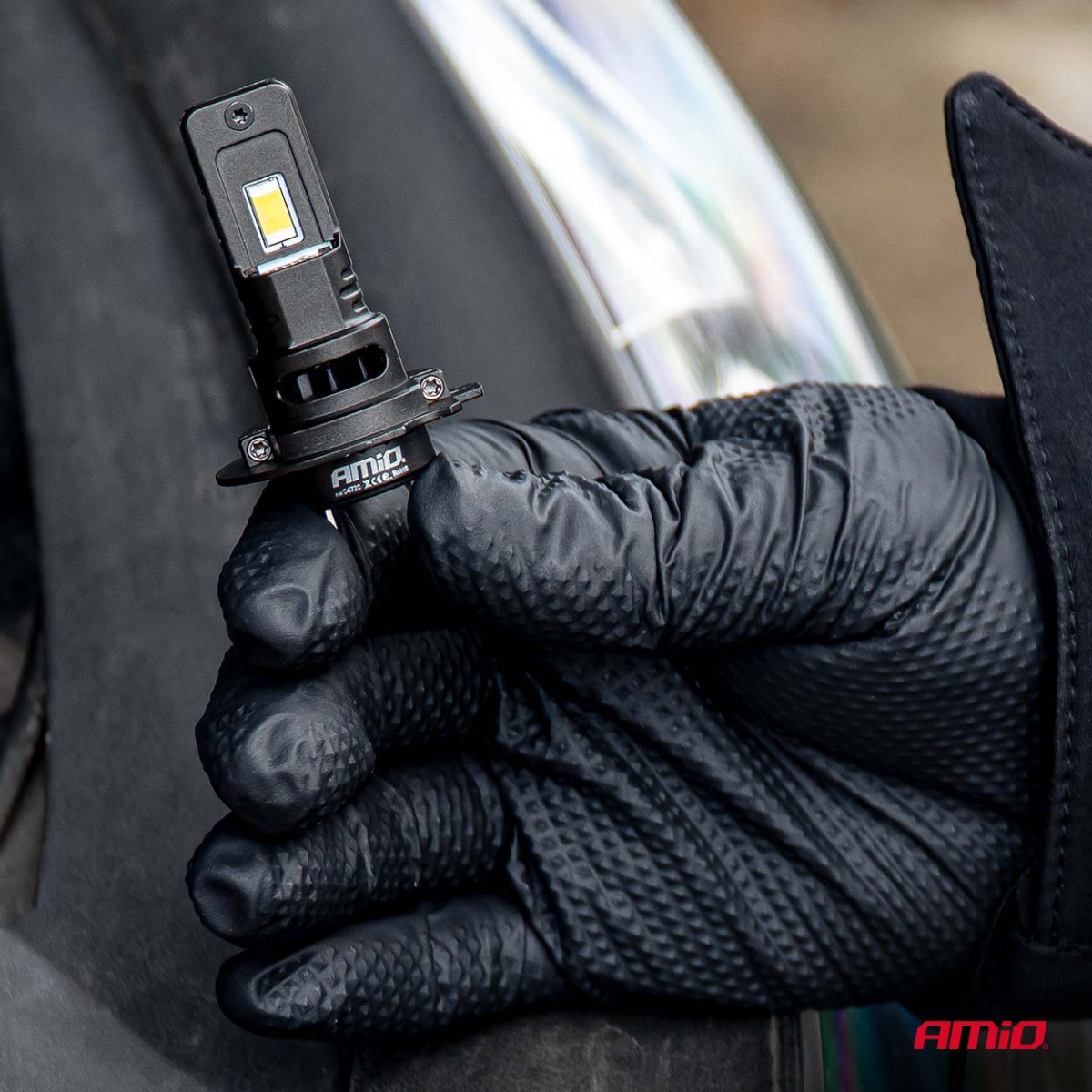 LED-Scheinwerferlampen F25 PRO SCHWARZ VOLL CANBUS H7 68W 12V 24V, AMIO-04720