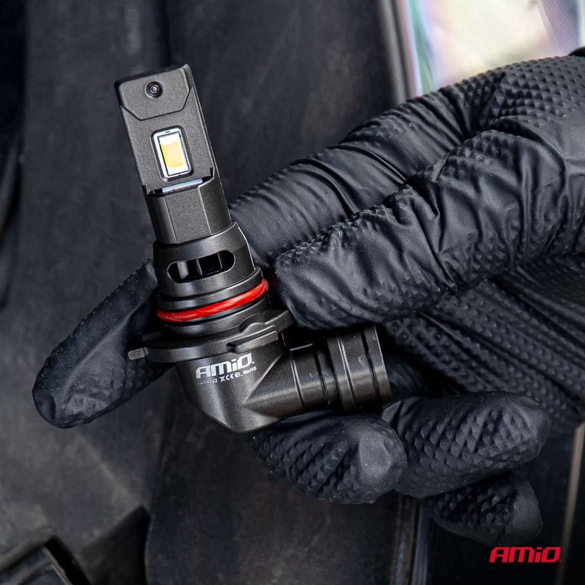 LED-Scheinwerferlampen F25 PRO SCHWARZ VOLL CANBUS HB3 68W 12V 24V AMIO-04722