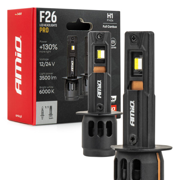 LED-Autolampen H1 F26 PRO LumiTec LIMITED +130% DUO FULL CANBUS 12V/24V AMIO-04869
