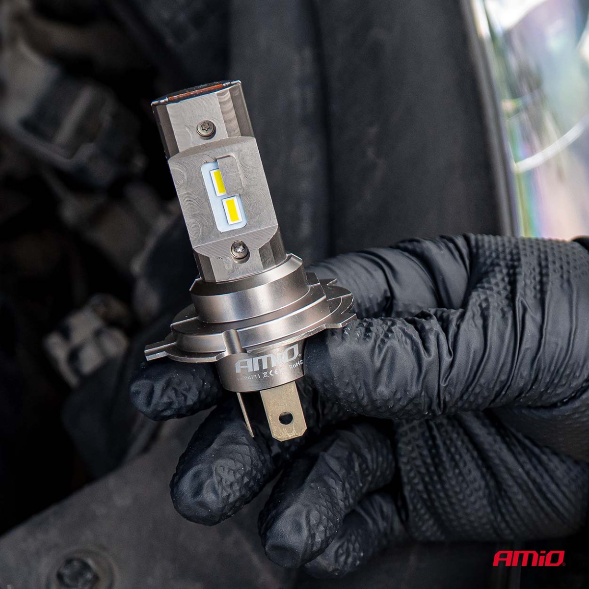 LED-Scheinwerferlampen H25 CANBUS H4 H19 12V 36W, AMIO-04711