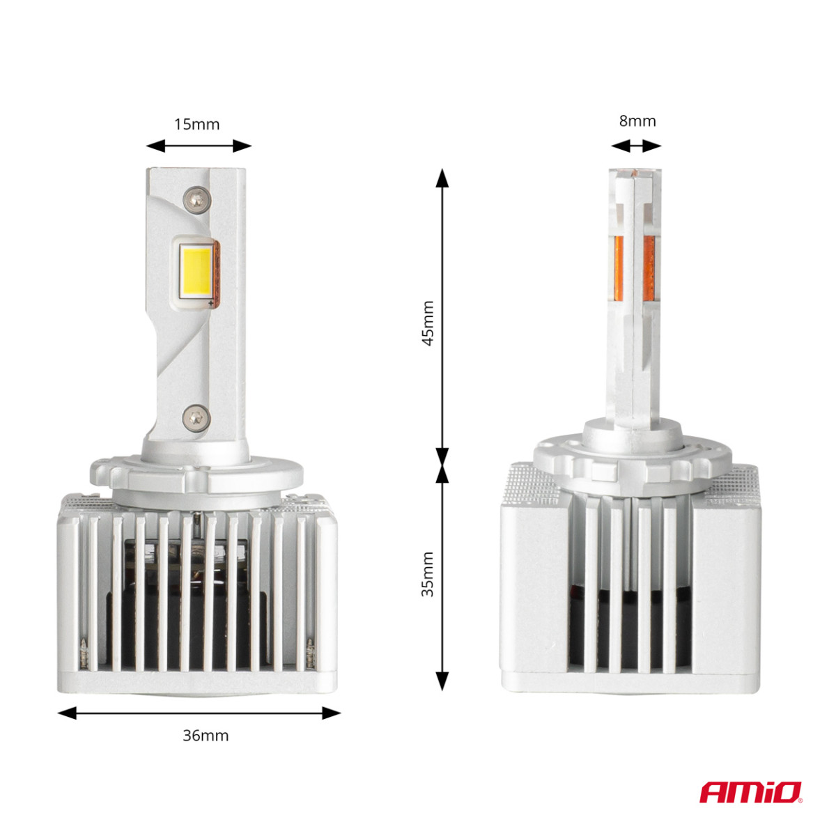 LED-Scheinwerferlampen X AllinOne Serie D1S D3S D8S CAN-Bus 6000K AMIO-03669