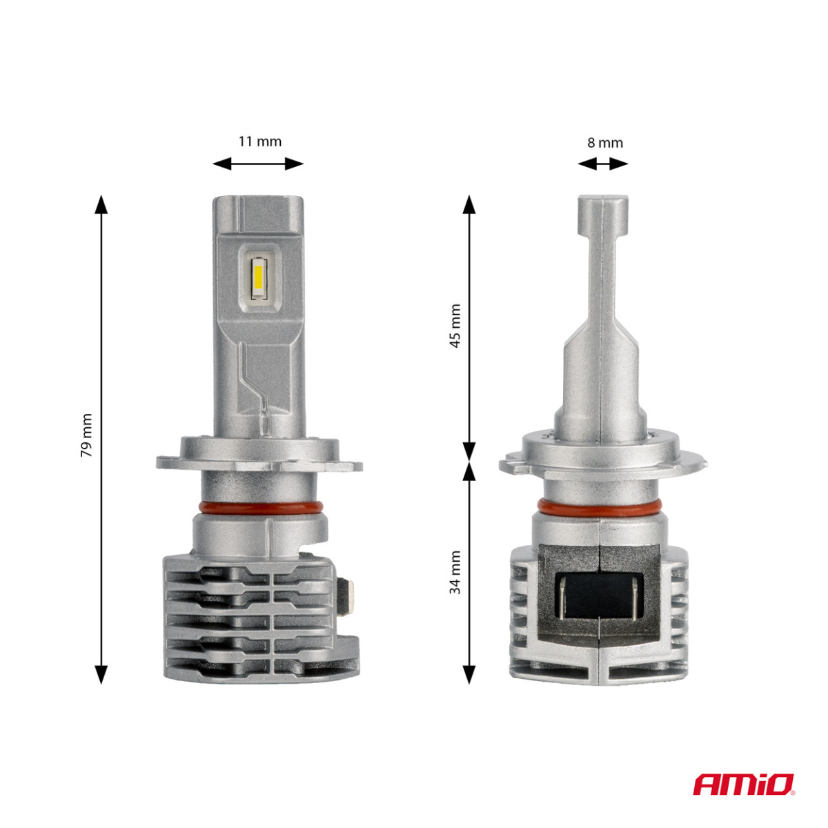 LED-Scheinwerferlampen der X1-Serie H7 AMiO-02966