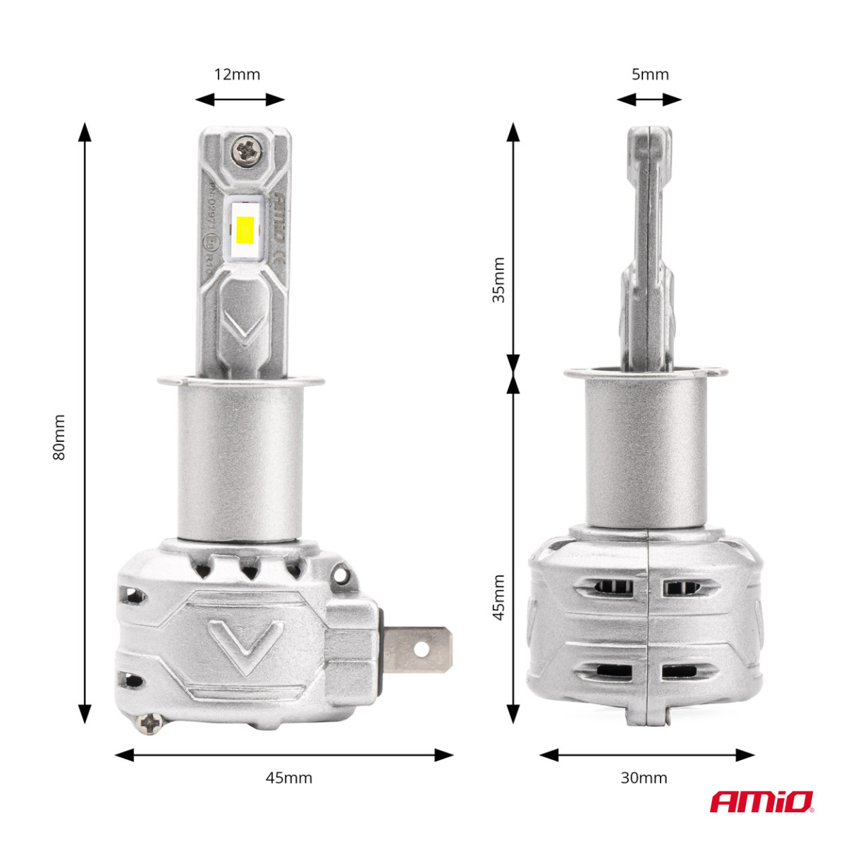 LED-Scheinwerferlampen X2 Serie H3 AMiO-02971