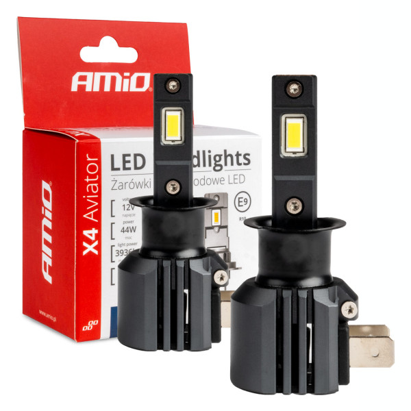 LED-Scheinwerferlampen der X4-Serie AVIATOR H3 6500K max 44W AMIO-03762