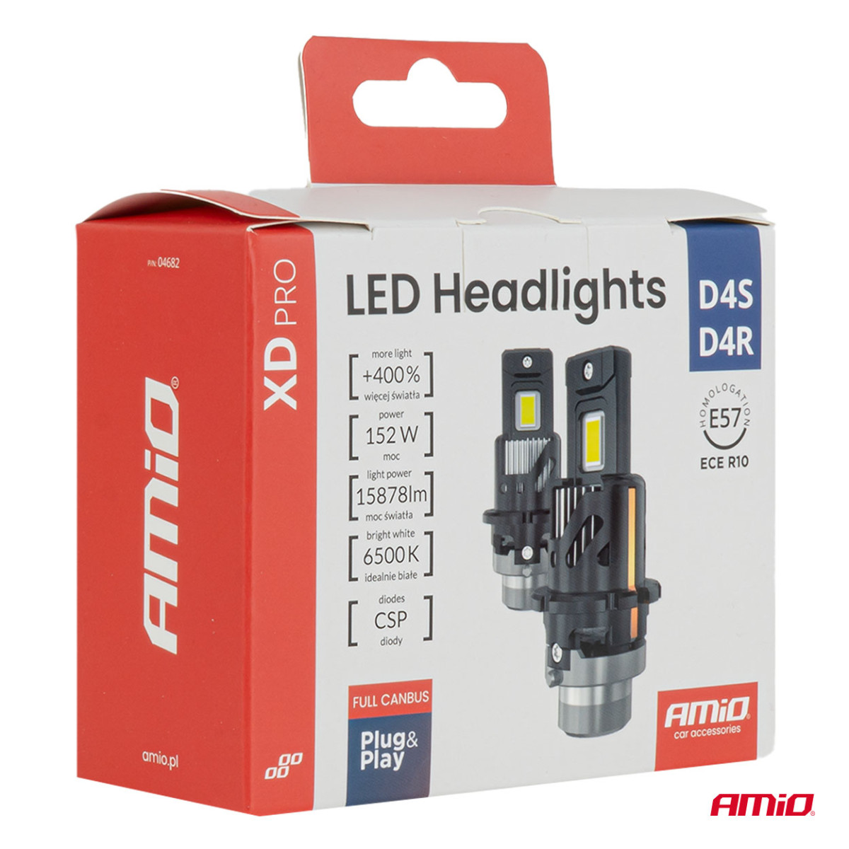 LED-Scheinwerferlampen XD PRO D4S D4R FULL CANBUS AMIO-04682