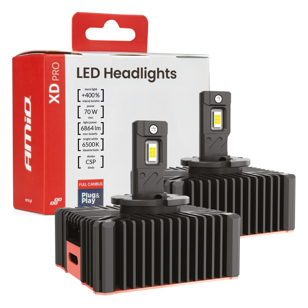 LED-Scheinwerferlampen XD PRO D5S FULL CANBUS AMIO-04683