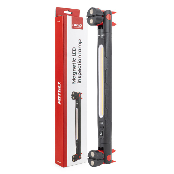LED-Inspektionsleuchte mit Magnet und Klemme, 4000 mAh, AMIO-05024