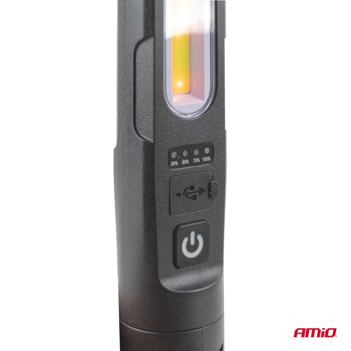 LED-Inspektionsleuchte mit Magnet und Klemme, 4000 mAh, AMIO-05024