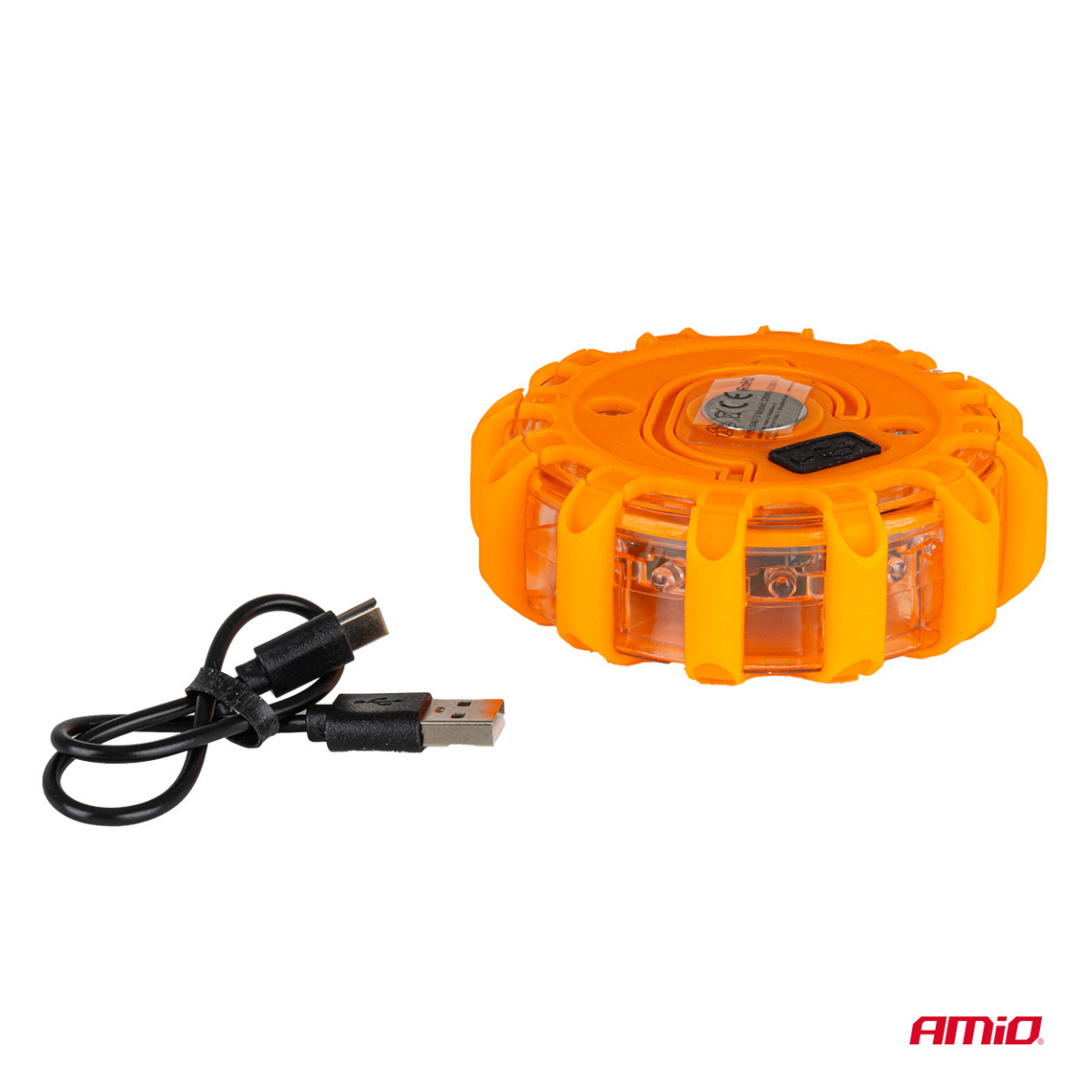 Wiederaufladbare LED-Notleuchte mit Taschenlampenfunktion, 12 SMD + 3 SMD, 650 mAh AMIO-04829