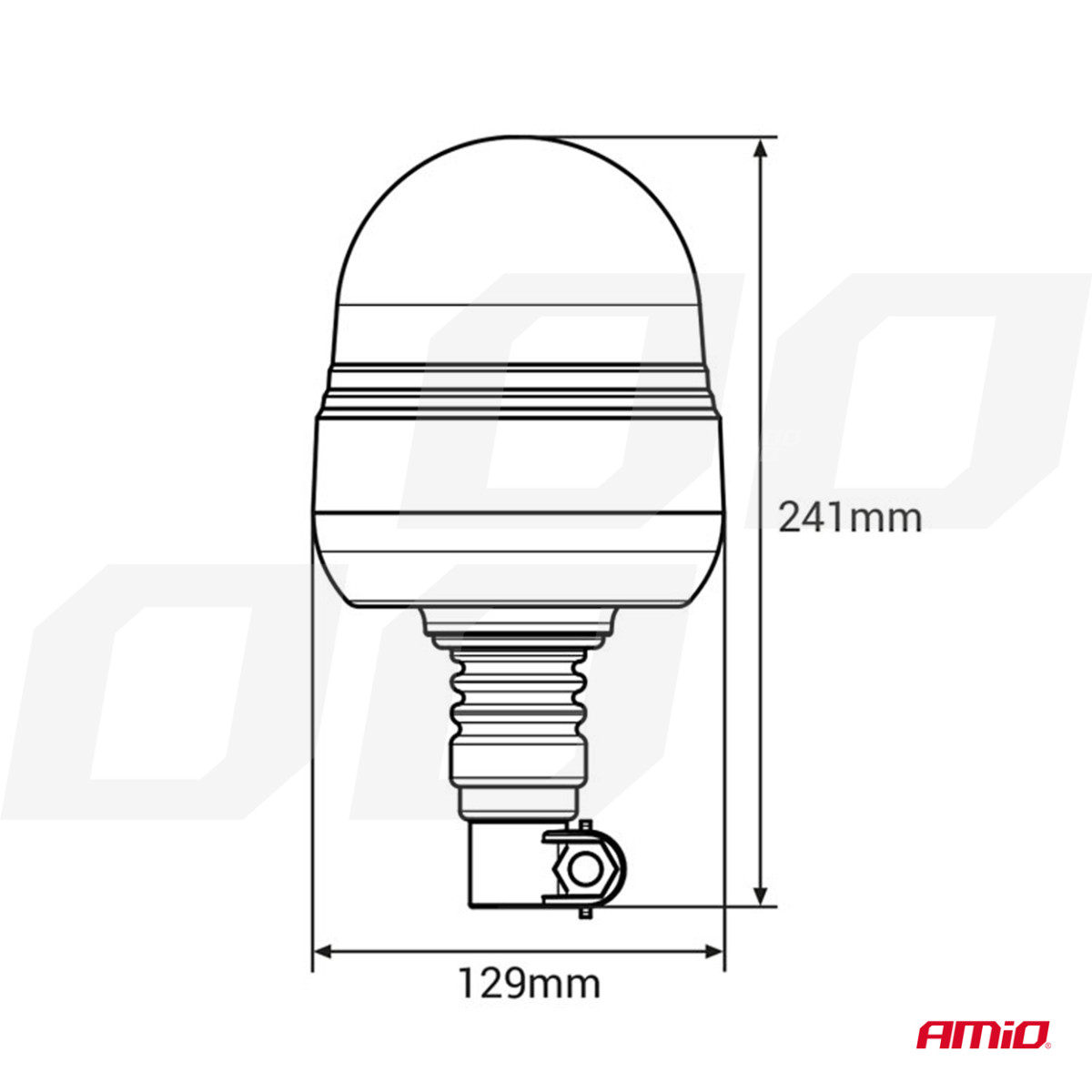 LED-Warnleuchte WAR09P 39 LED-Flexkabel R65 R10 12V 24V AMIO-01501