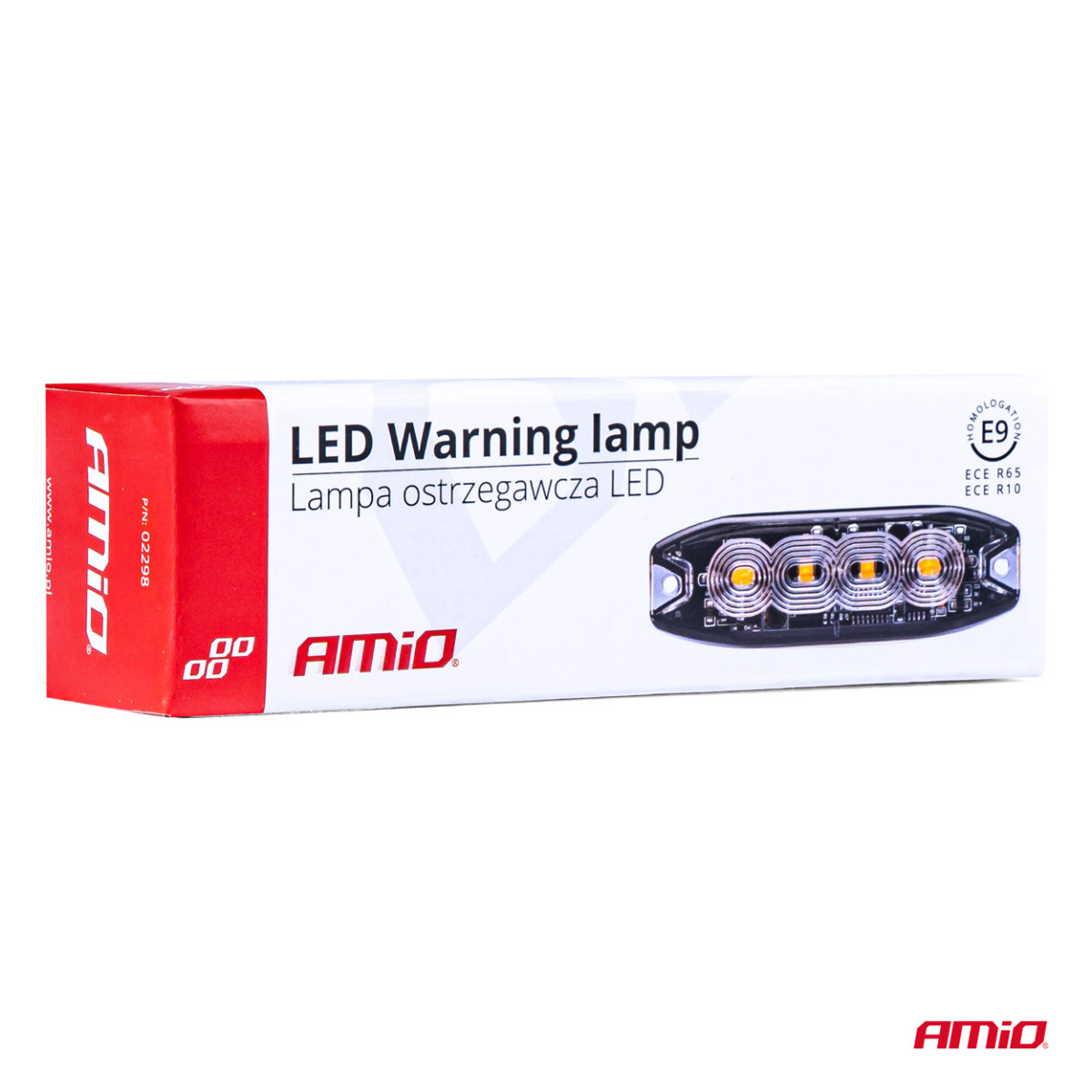 LED-Warnleuchte 4 LED R65 R10 12-24V AMIO-02298