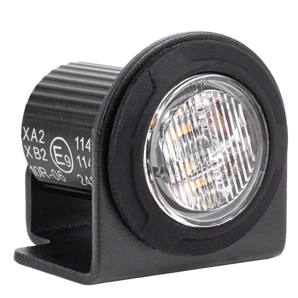 Runde orange LED-Warnleuchte R65 12V / 24V 12W AMIO-04864