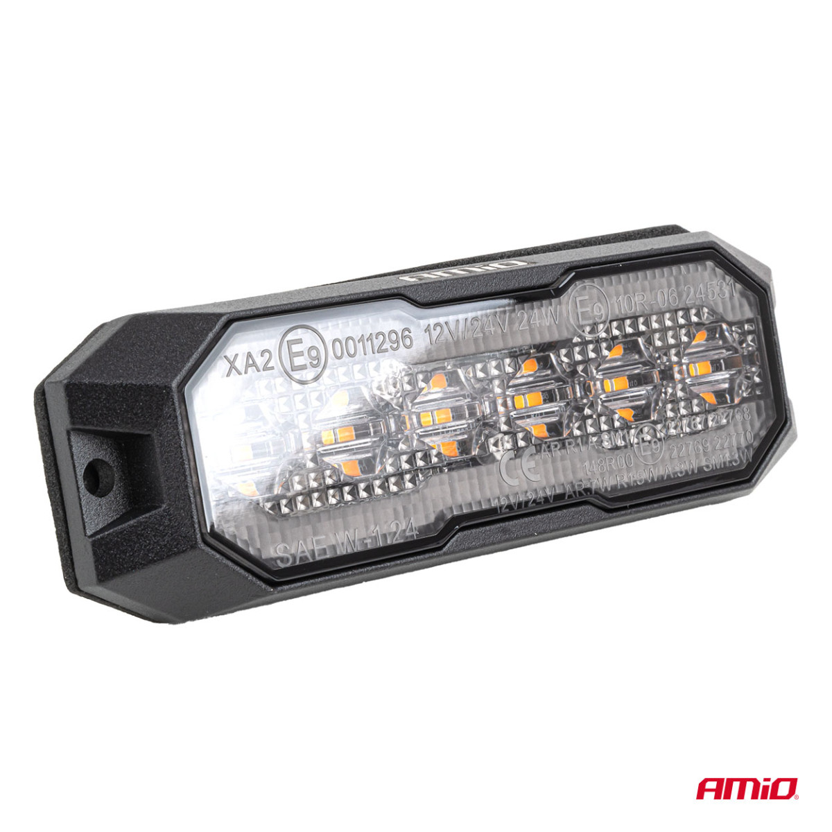 LED-Warnleuchte mit Positions- und Begrenzungslicht R65 R148 12V/24V 24W AMIO-04859