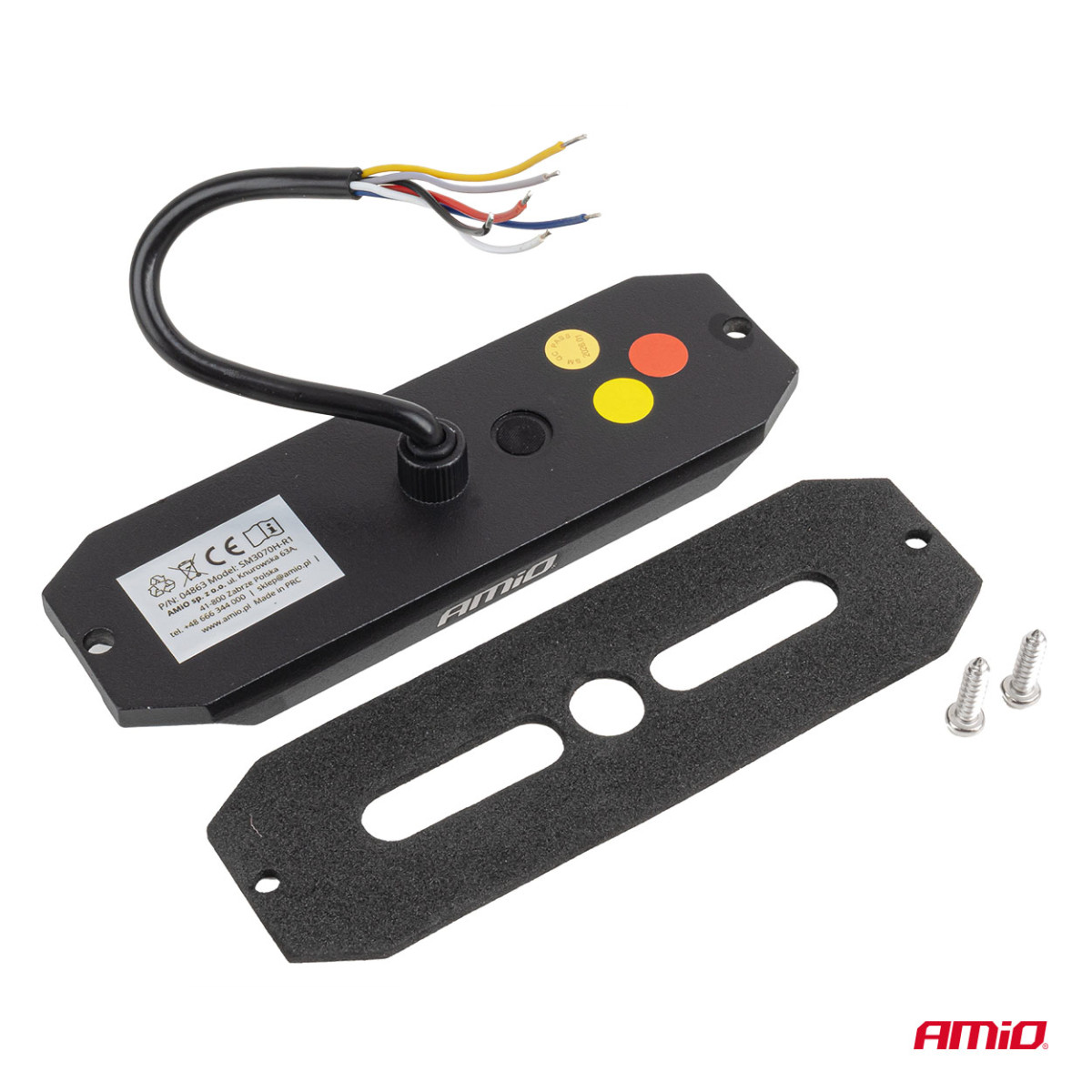 LED-Warnleuchte mit orangefarbenem Positionslicht R65 R148 12V/24V 24W AMIO-04860